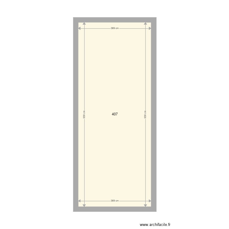 407 vide. Plan de 0 pièce et 0 m2