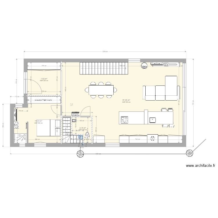 Beauchamp RDC. Plan de 0 pièce et 0 m2