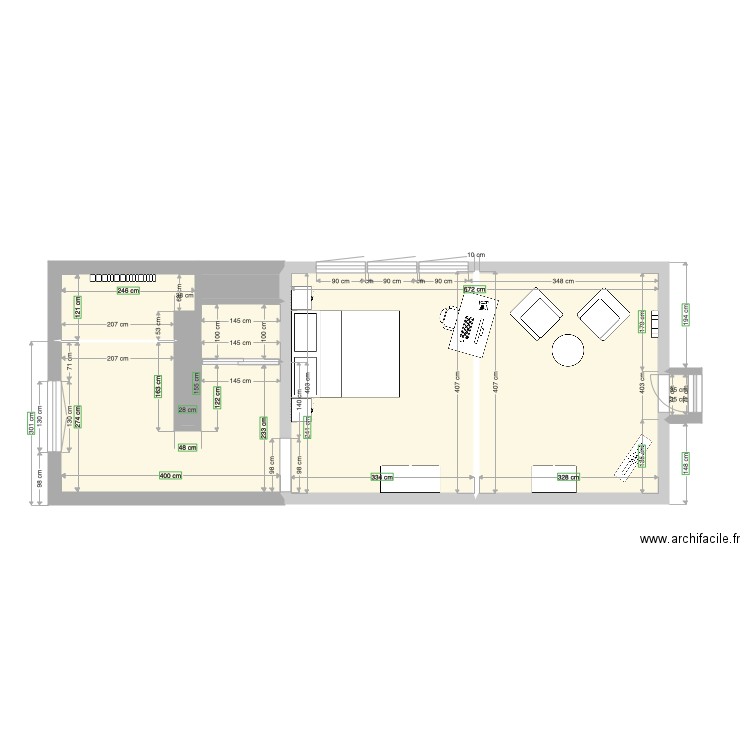 Chambre 1er pour SDB. Plan de 0 pièce et 0 m2