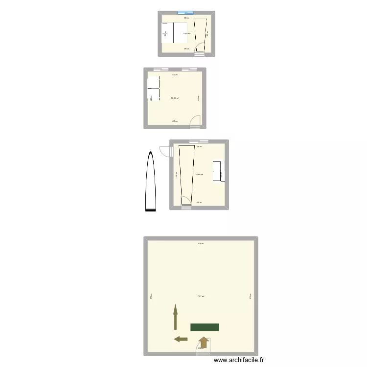 Le Chi de la porte. Plan de 