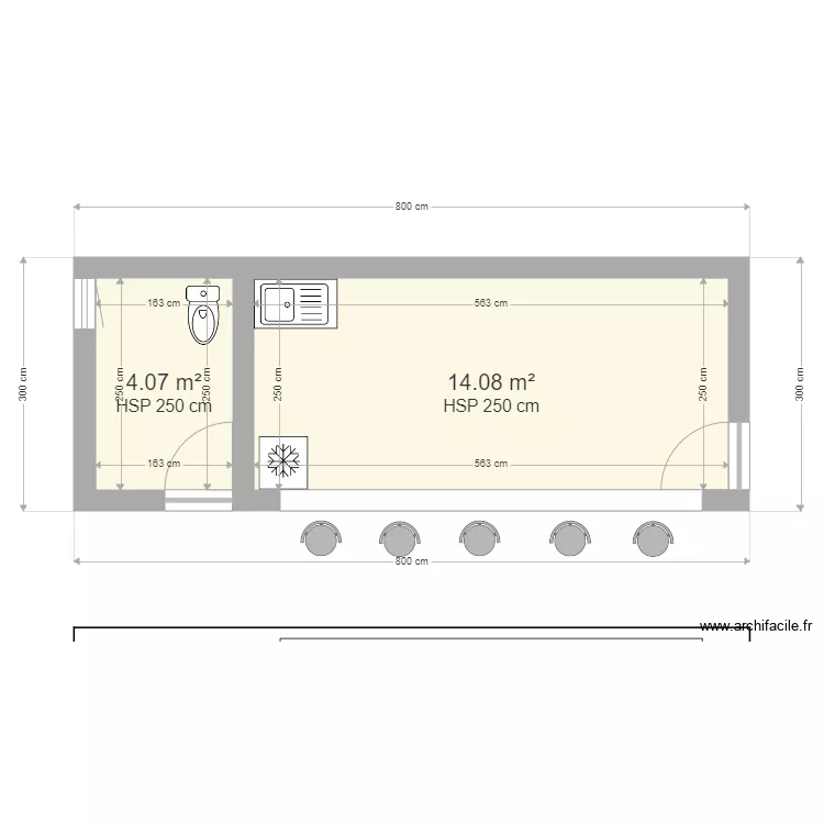 Plan de masse abri de jardin. Plan de 