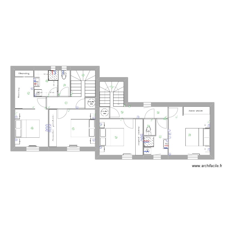 maison 2 étage1. Plan de 0 pièce et 0 m2