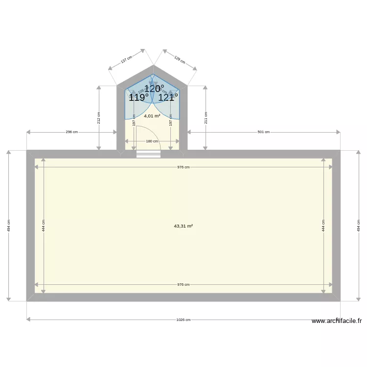 aire de jeux du lapin de No&eacute;. Plan de 