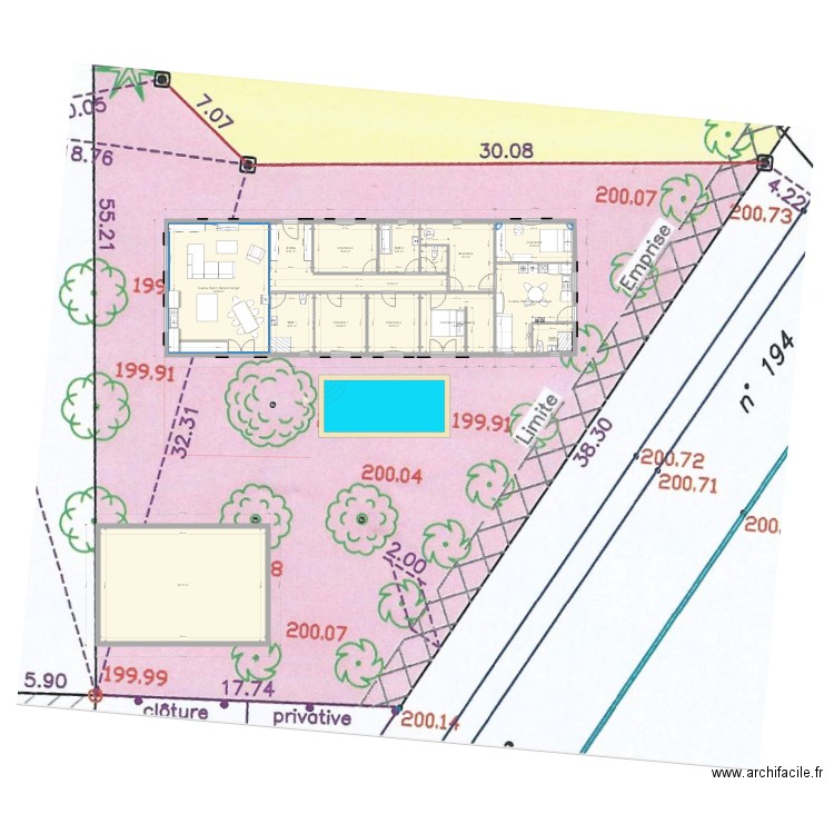 maison bois v ste. Plan de 0 pièce et 0 m2