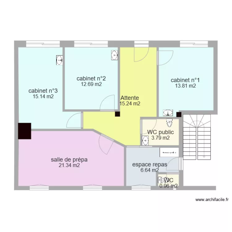nouveau cabinet. Plan de 