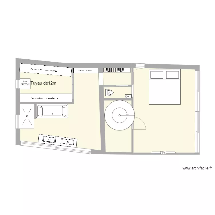 DUOVAC ETAGE. Plan de 