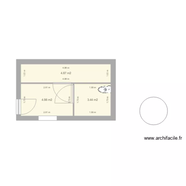 tolettes nicols rez de chauss&eacute;e. Plan de 