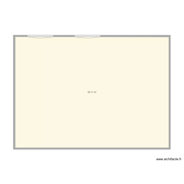 Fa&ccedil;ade arri&egrave;re. Plan de 