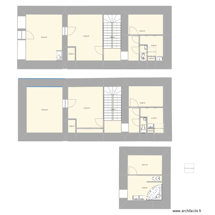 Maison Angoulême. Plan de 31 pièces et 260 m2