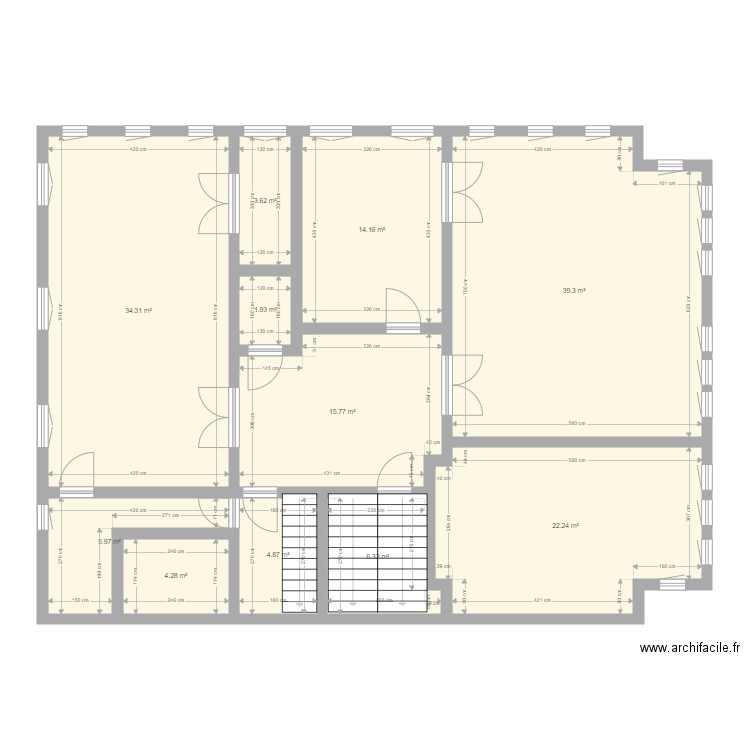 1er val de la cambre. Plan de 0 pièce et 0 m2