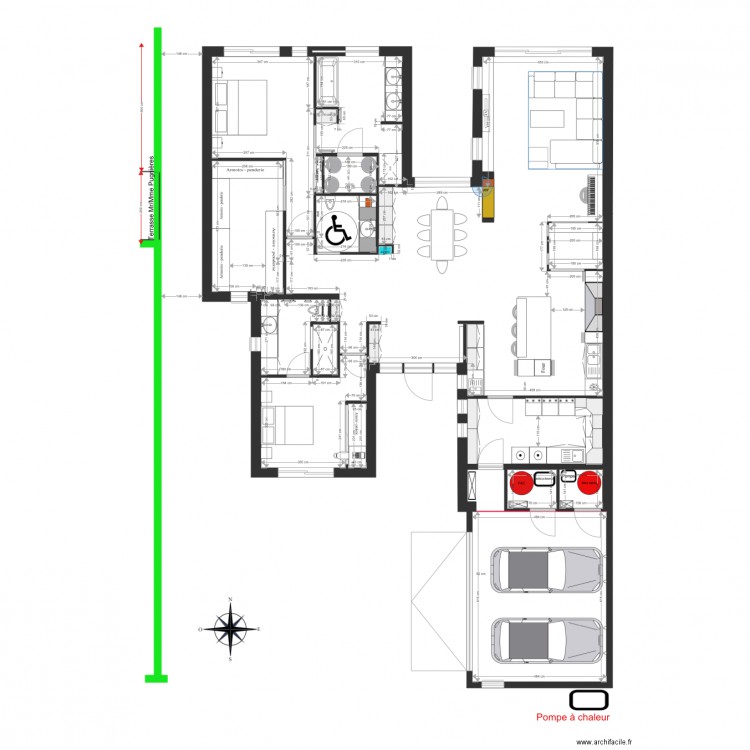 Villa Pascal 10 avril 17 V6 cotes DAI. Plan de 0 pièce et 0 m2