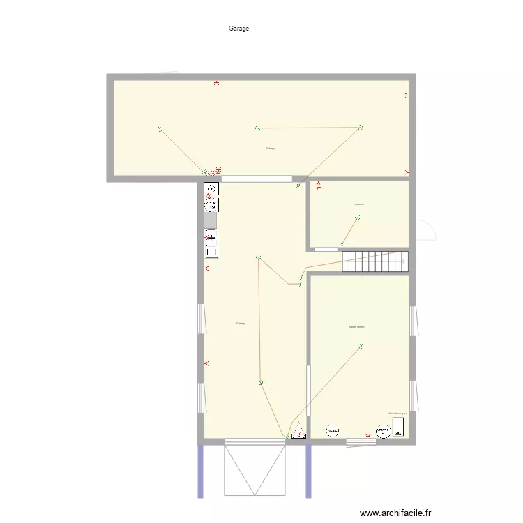 garage. Plan de 