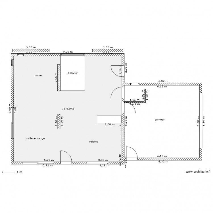 plan maison yves et vivi. Plan de 0 pièce et 0 m2