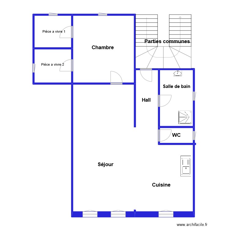 plb sur. Plan de 0 pièce et 0 m2