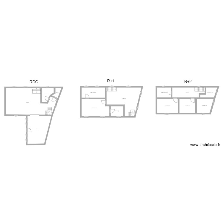 350601192. Plan de 14 pièces et 199 m2