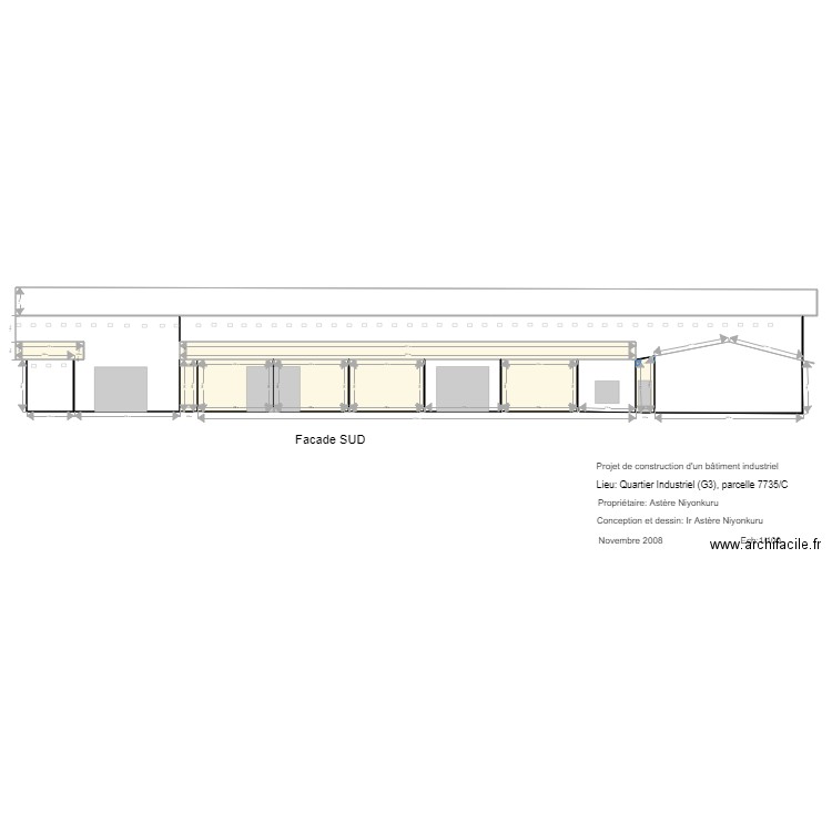 facade SUD norme. Plan de 0 pièce et 0 m2