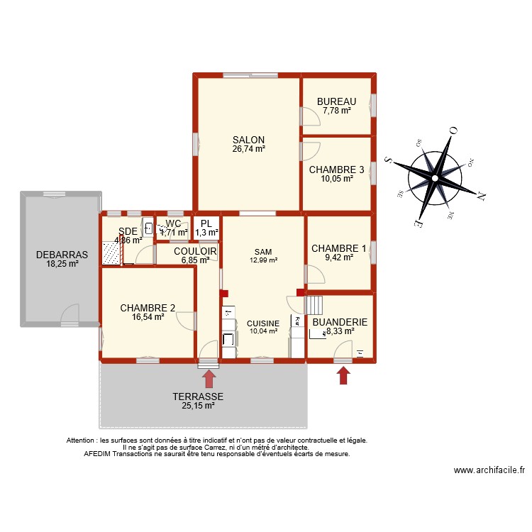 BI 9200 . Plan de 15 pièces et 160 m2