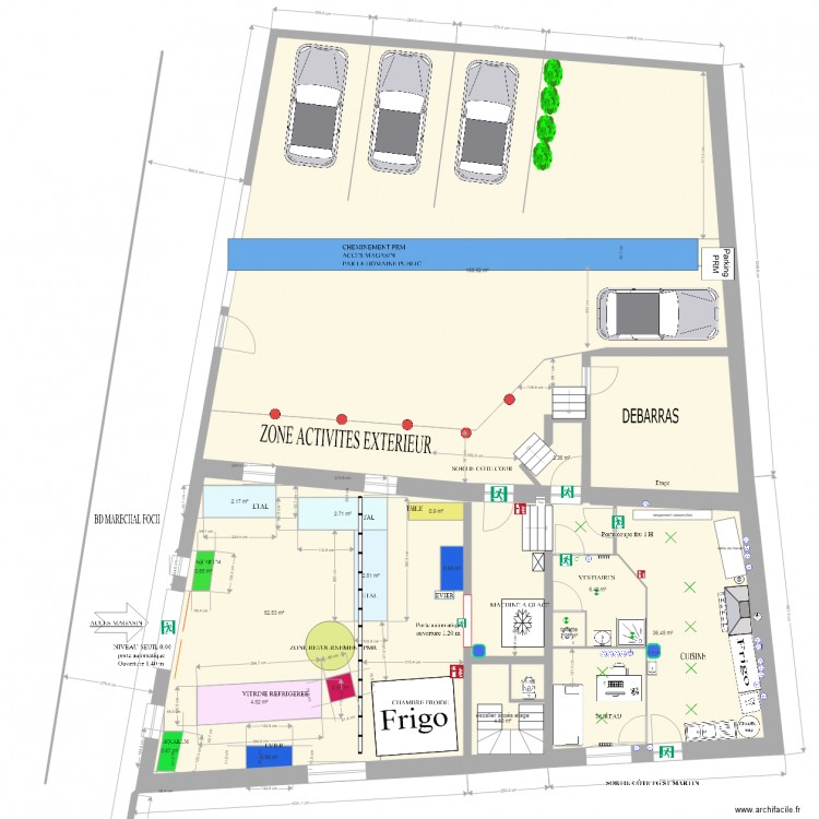 Amenagement magasin 2 electrique. Plan de 0 pièce et 0 m2