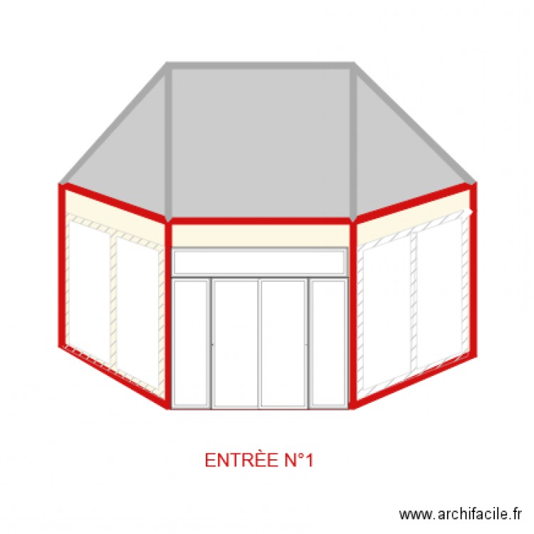 entrée 1. Plan de 0 pièce et 0 m2