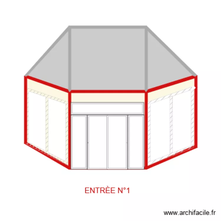 entr&eacute;e 1. Plan de 
