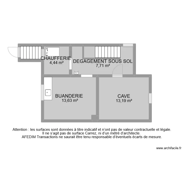 BI 9195 SOUS SOL . Plan de 