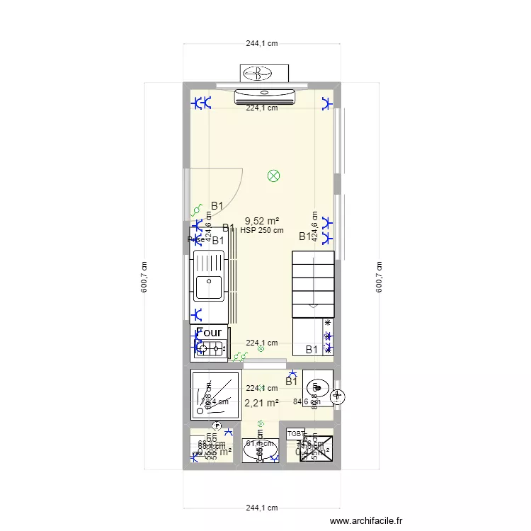 tiny house . Plan de 