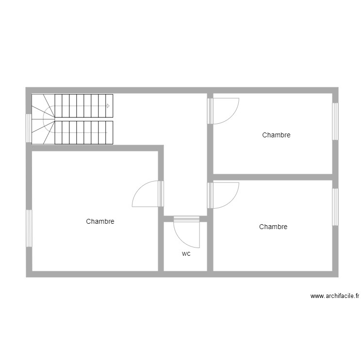 Chavat étage. Plan de 0 pièce et 0 m2