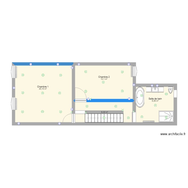 1er etage maison. Plan de 0 pièce et 0 m2