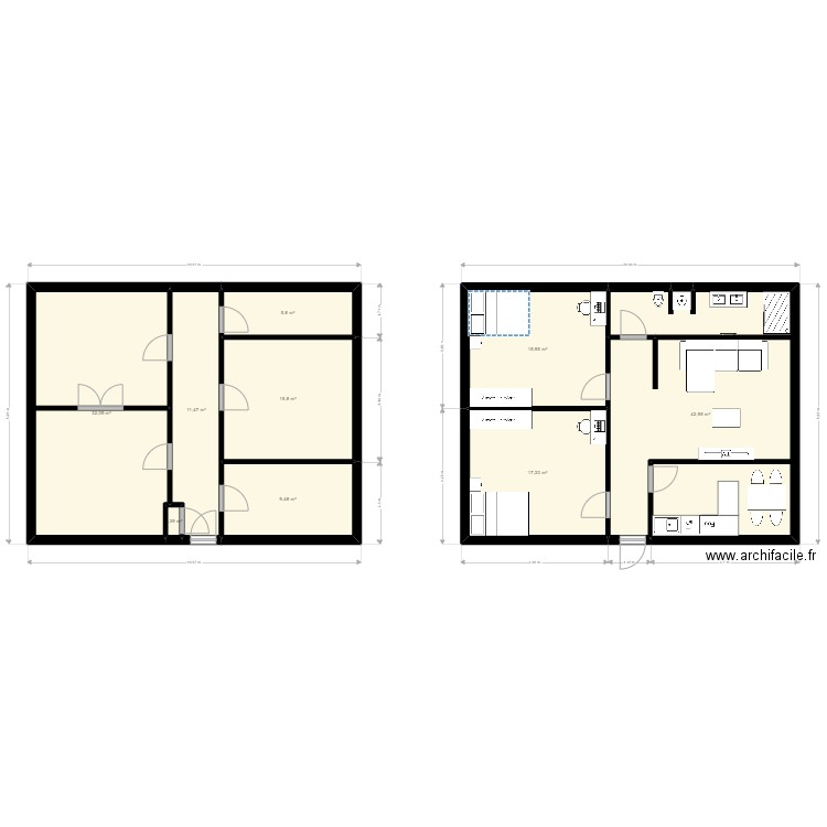 1er étage VANOZ. Plan de 0 pièce et 0 m2