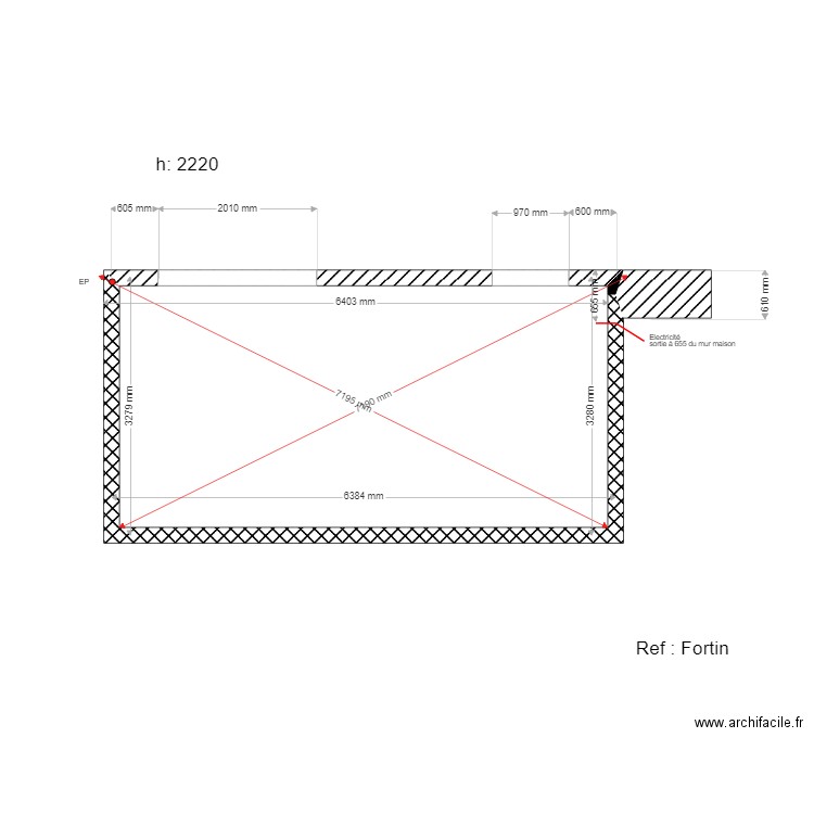 Fortin. Plan de 0 pièce et 0 m2