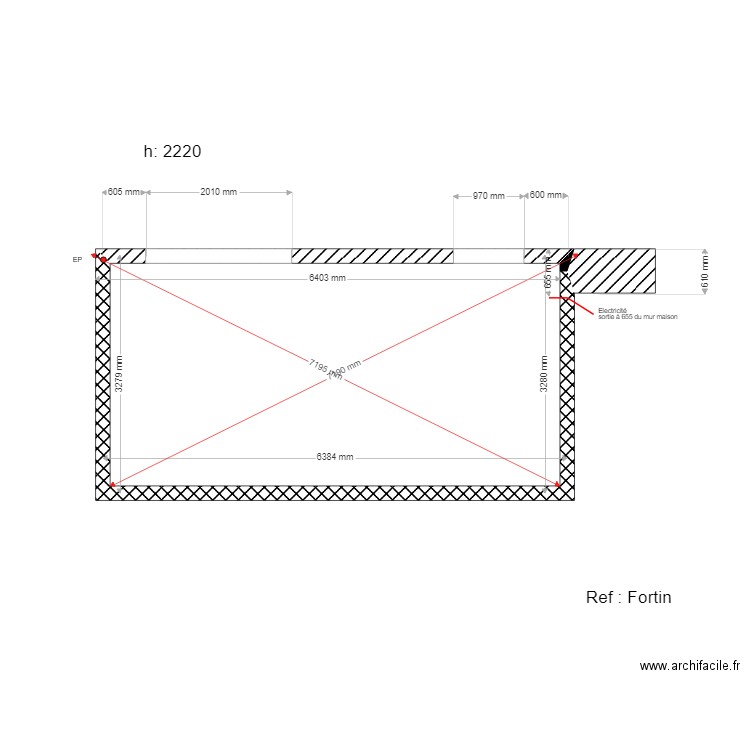 Fortin. Plan de 0 pièce et 0 m2