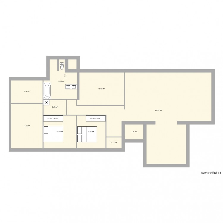 Agrandissement HFV3. Plan de 0 pièce et 0 m2