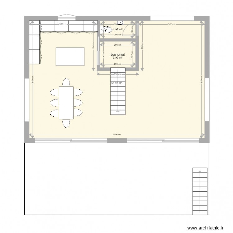 1er étage. Plan de 0 pièce et 0 m2