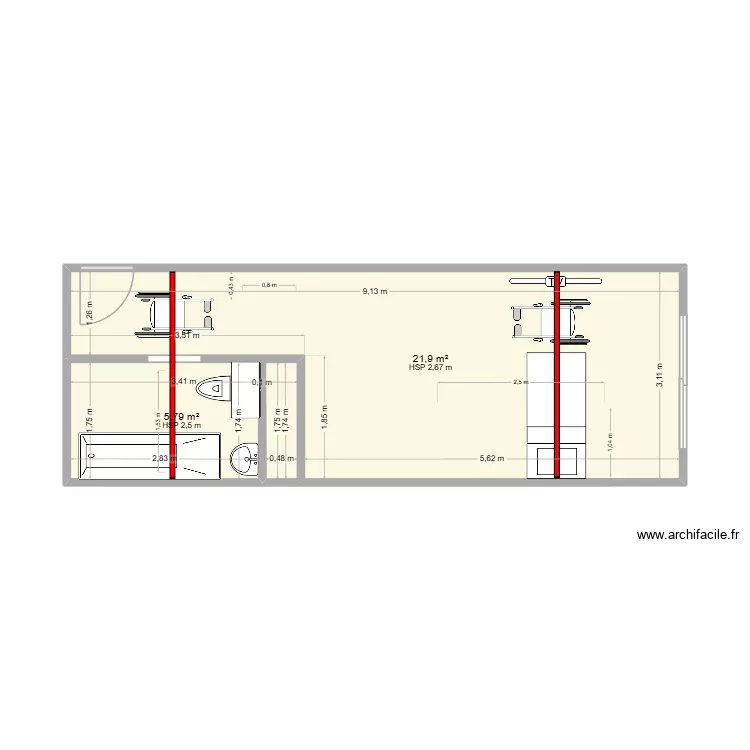 Mateo LEITANO. Plan de 2 et 28 m² Mateo LEITANO. Plan de 2 et 28 m²