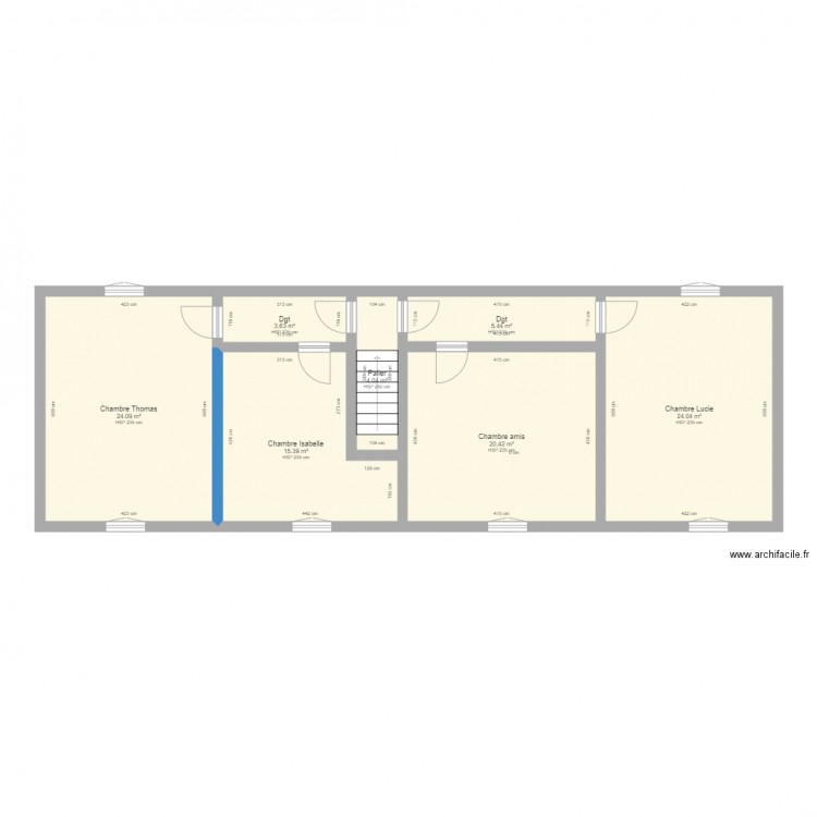 JANTON 1er étage. Plan de 0 pièce et 0 m2