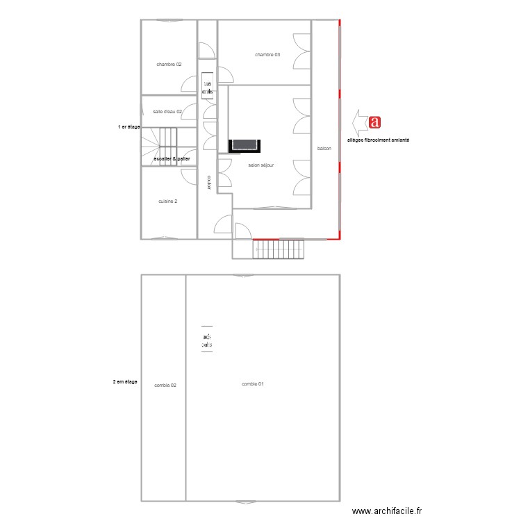 indivision roy barreau am  etage. Plan de 0 pièce et 0 m2