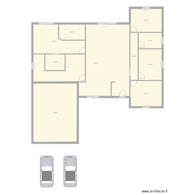 maison neuve. Plan de 0 pièce et 0 m2