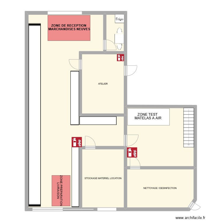 RESERVES DEFINITIF. Plan de 6 pièces et 148 m2