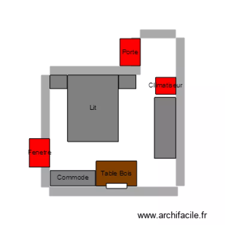 Plan chambre 2014 termin&eacute;  27 07 2014. Plan de 