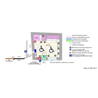 MAGASIN DE SOUVENIR APRES TRAVAUX avec plan de coupe