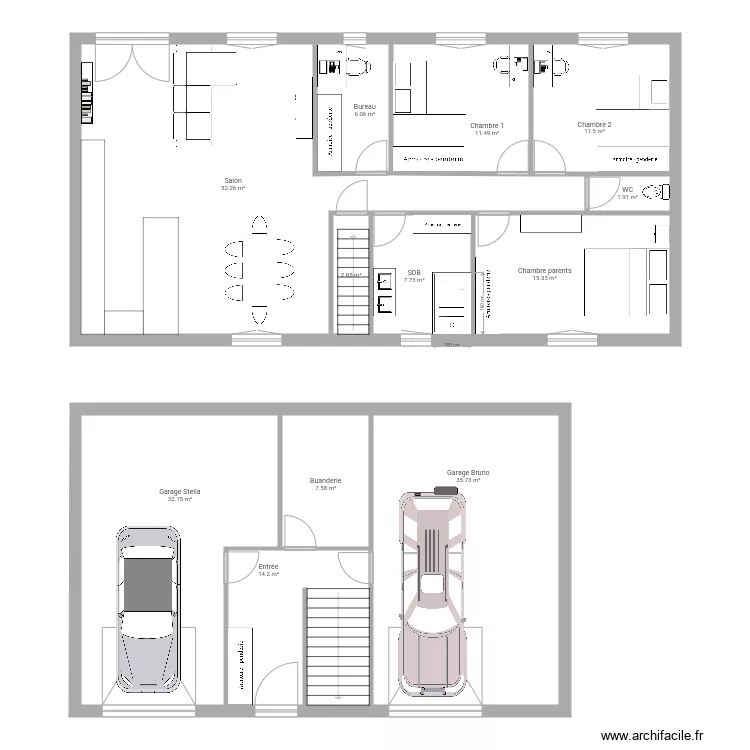 Maison. Plan de Maison. Plan de