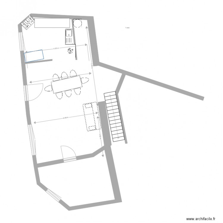 rdc vrai cote apres2. Plan de 0 pièce et 0 m2