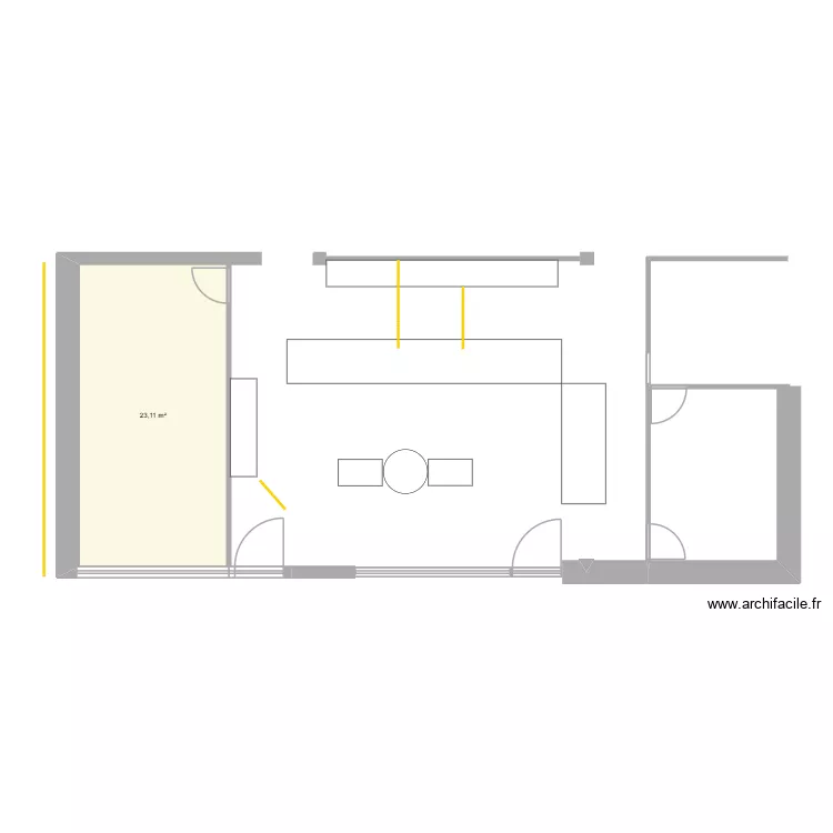boucherie Roselies. Plan de 1 et 23 m² boucherie Roselies. Plan de 1 et 23 m²