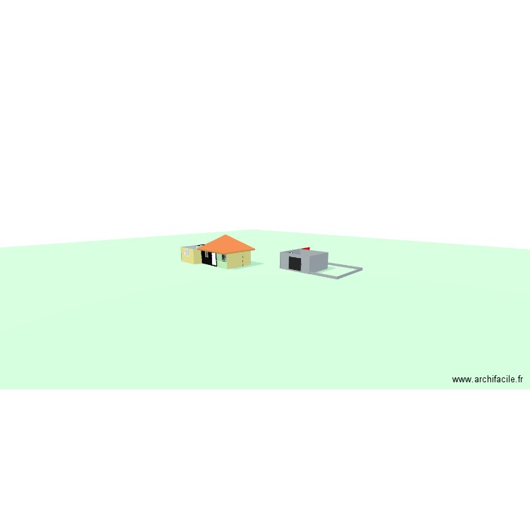 bim. Plan de 7 pièces et 72 m2