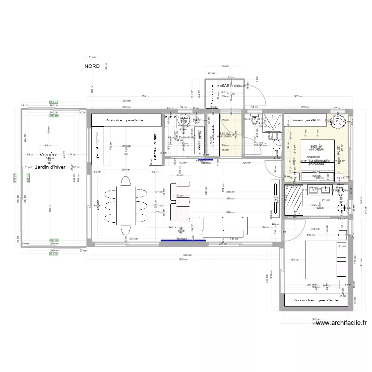 PLAN REZ L 81 M2 HABITABLE - 2 chambres -METAL DC. Plan de 