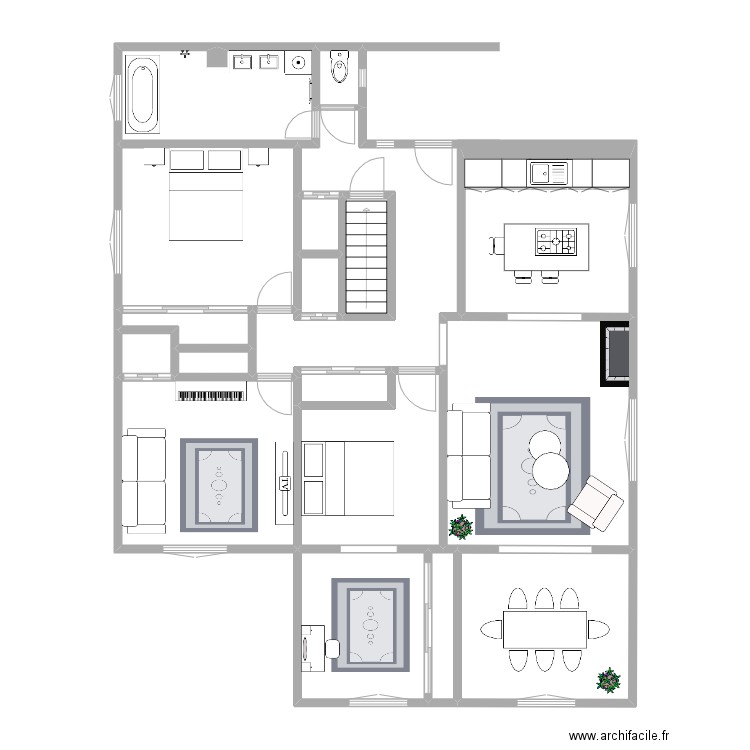 Lamalou Futur V3. Plan de 17 pièces et 104 m2