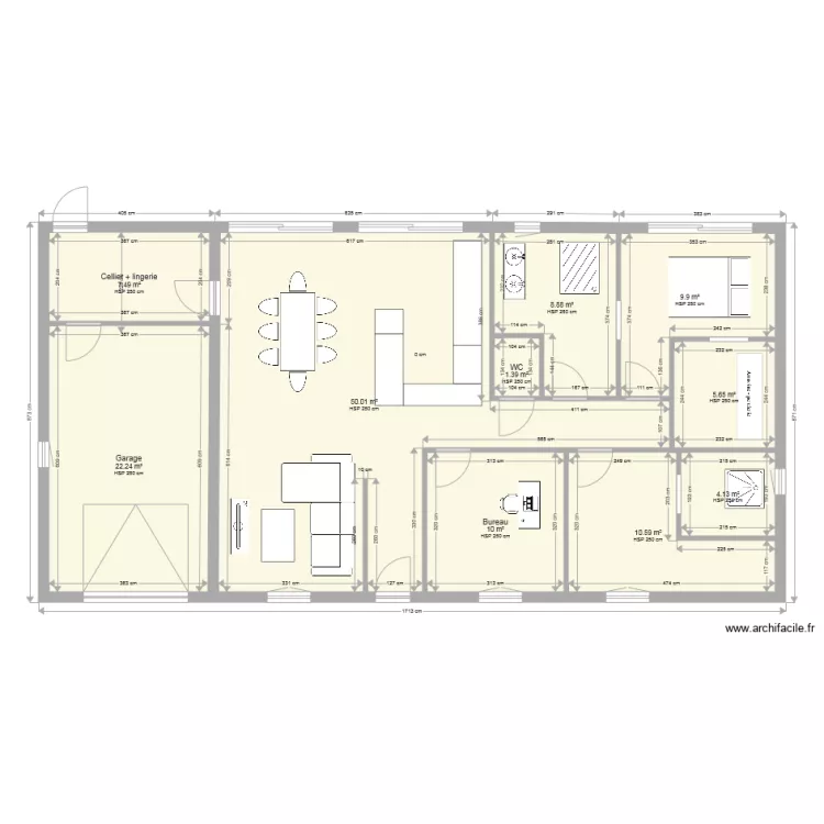 MAISON PLAIN PIED 130 M2 REc. Plan de 