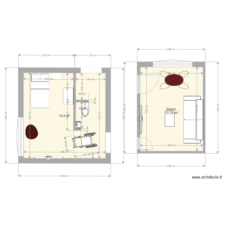 plan chambre du bas aménagement 2018. Plan de 0 pièce et 0 m2