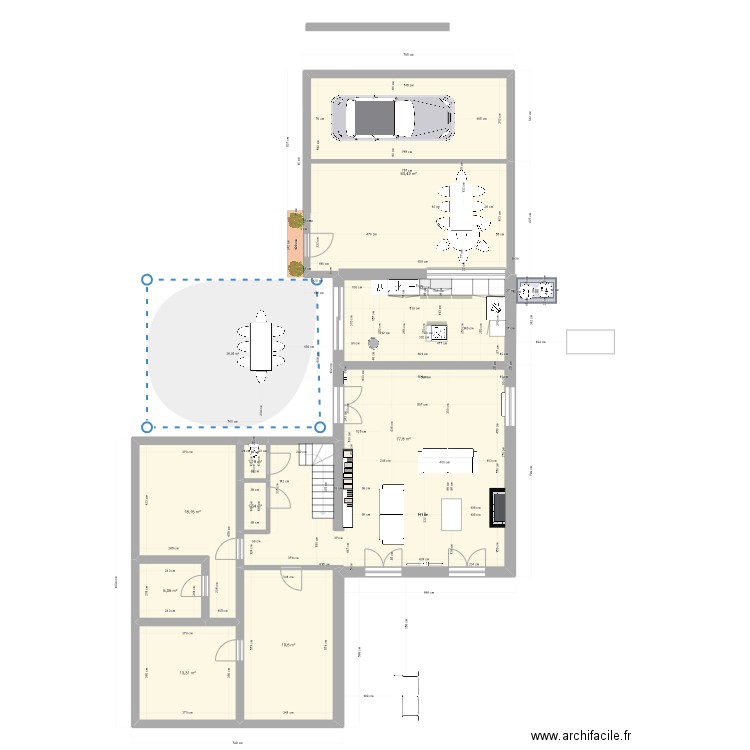 Marcy fevrier ter. Plan de 8 pièces et 190 m2