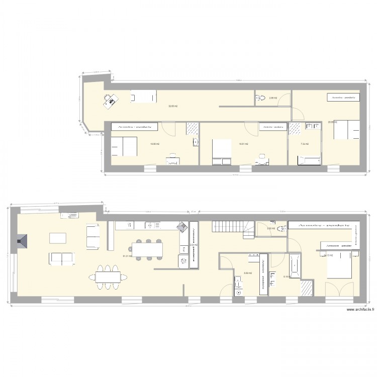 grand neuf. Plan de 0 pièce et 0 m2